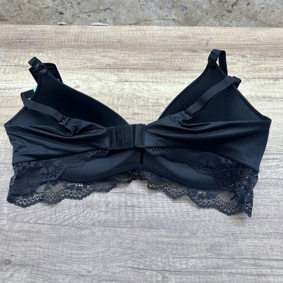 Maidenform Bra Womens Size 40C Black Love Your Lift Wireless Lace Trim DM1196 - Picture 3 of 7